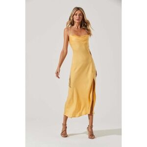 ASTR the Label‎ Gaia Cowl Slip Dress Size Large